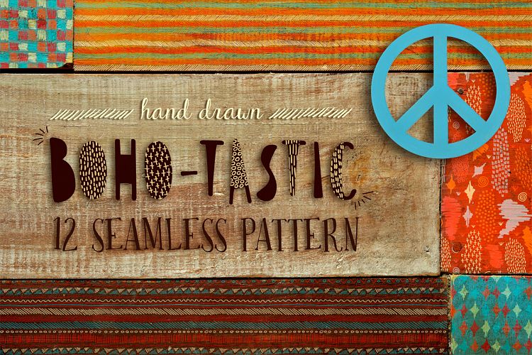 Boho-tastic set: 12 patterns • 85% OFF