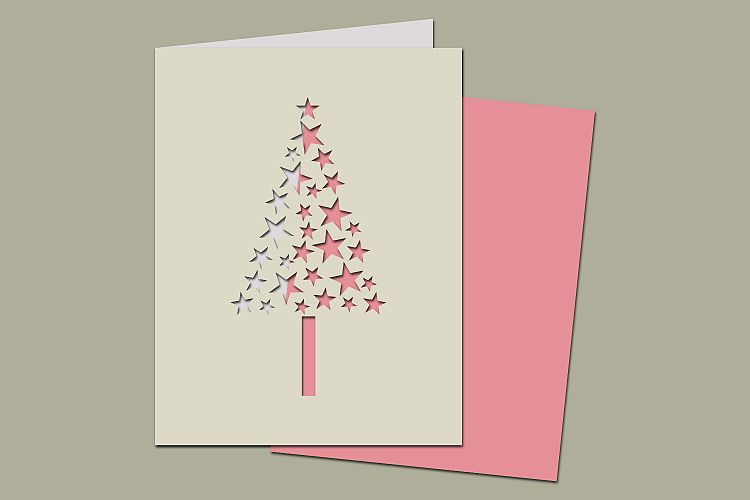 Christmas Tree Stars Card
