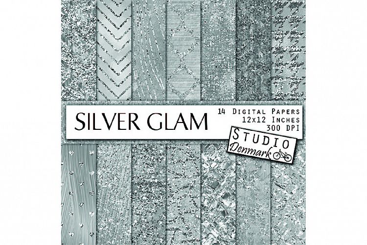 Silver Glam Textures - Luxe Papers
