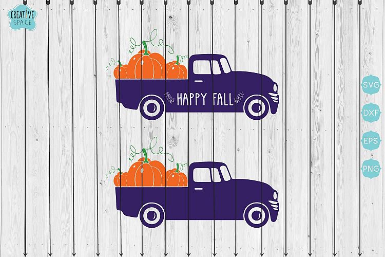 Pumpkin Truck Svg