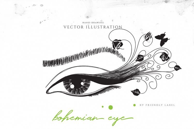 Bohemian Eye Illustration