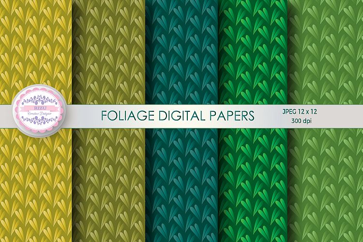 FOLIAGE DIGITAL PAPERS