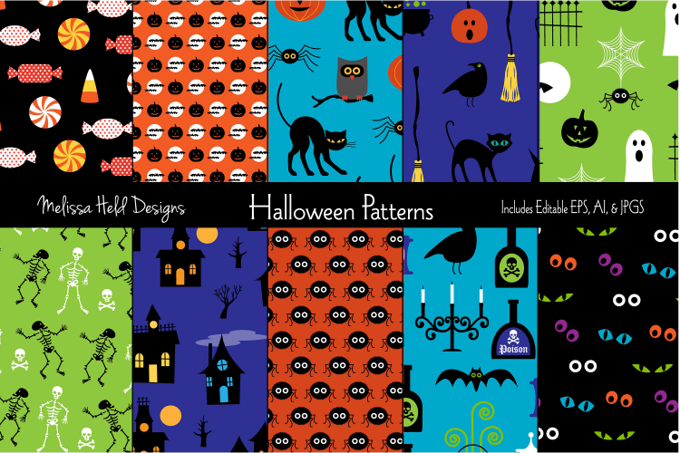 Bright Halloween Patterns