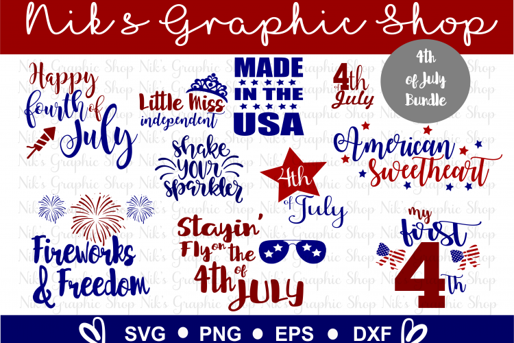 4th of July SVG, Fourth of July, July SVG, 4th SVG, Fourth 