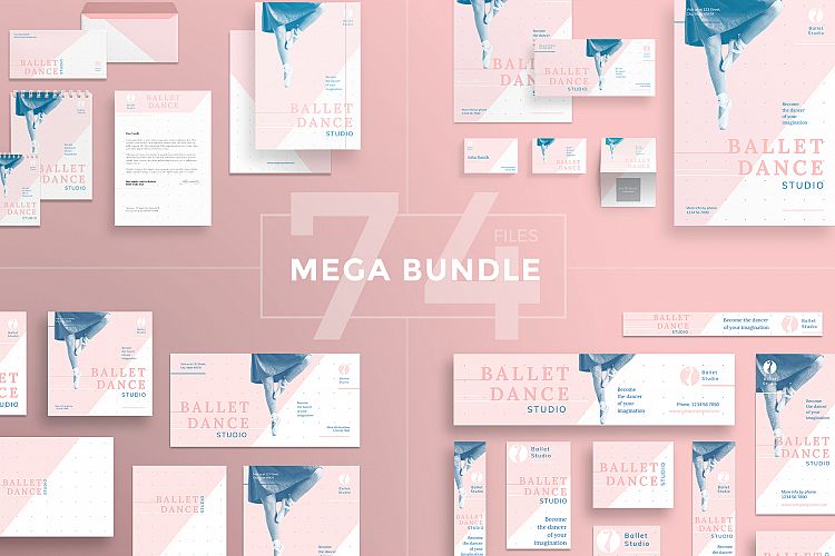 Ballet Dance Studio Design Templates Bundle