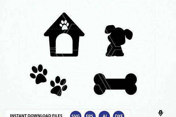 Download Dog Svg File Dog Cut File Dog Png Dog Cricut Dog Cameo File Dog House Bone Paw Prints Svg Dog Vector 64246 Svgs Design Bundles PSD Mockup Templates