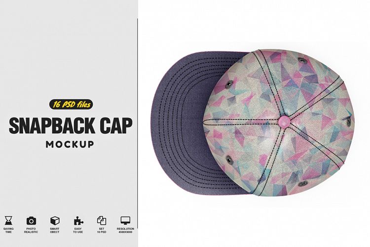 Snapback Cap Mockup 