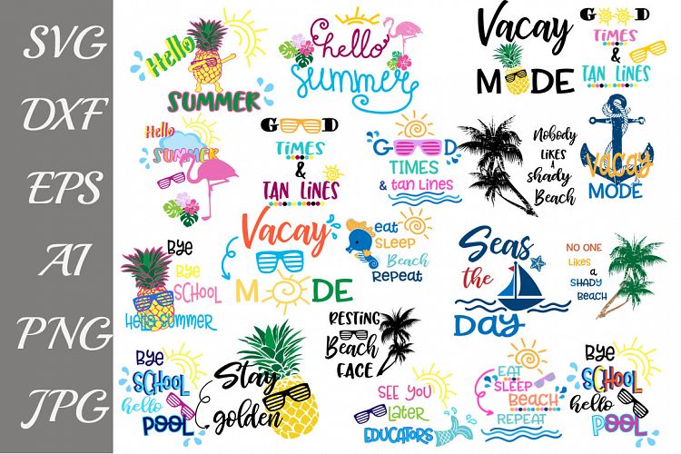 Summer Design Bundle Svg