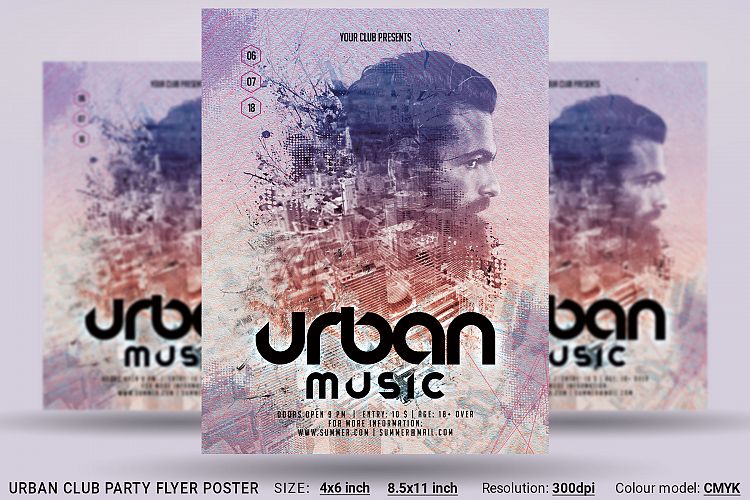Urban Club Party Flyer Poster
