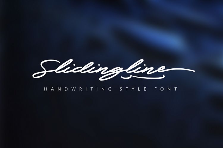 Slidingline Script Typeface