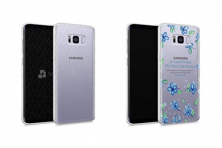 Samsung Galaxy S8 UV TPU Case with Frosted Edges Design