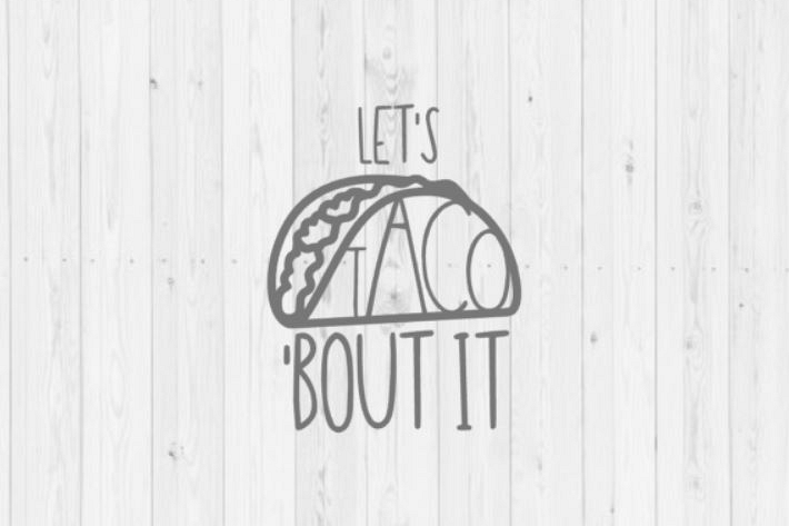 Taco SVG vector image cut file for Cricut and Silhouette