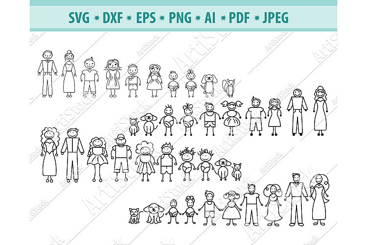 Free Free 324 Stick Family Svg Bundle SVG PNG EPS DXF File