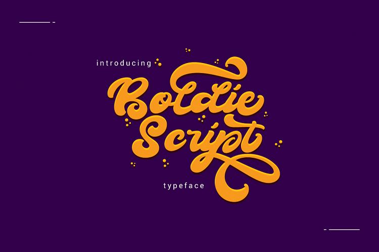 Boldie Script Typeface