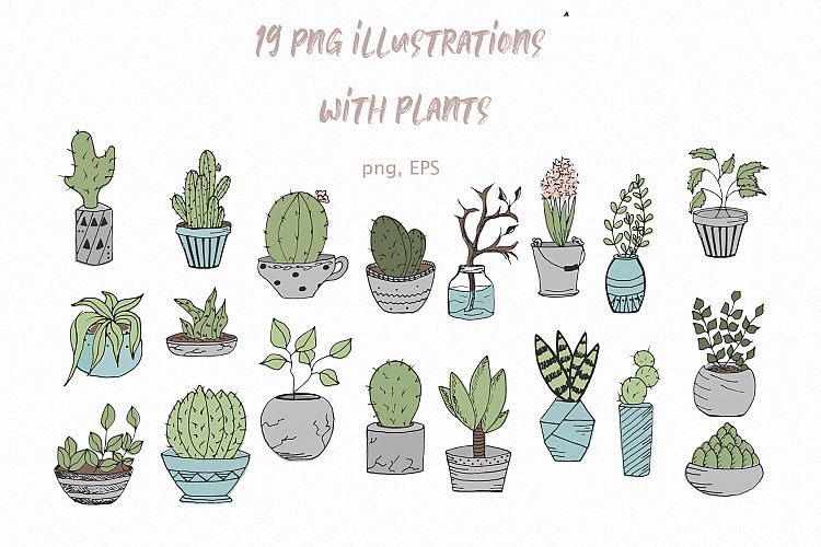 Plants Vector clipart & patterns Vector greens and leaves
