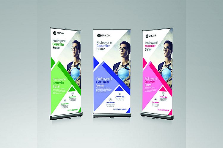 business roll-up banner