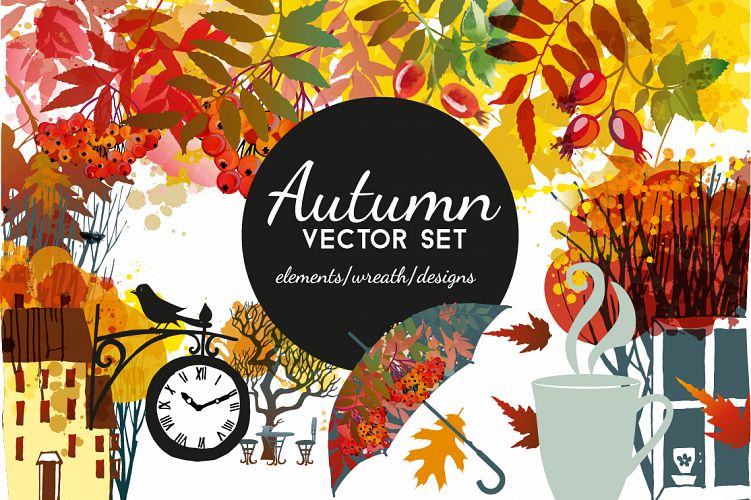 Autumn vector set