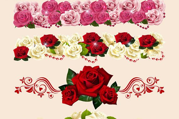 Rose Borders Clipart
