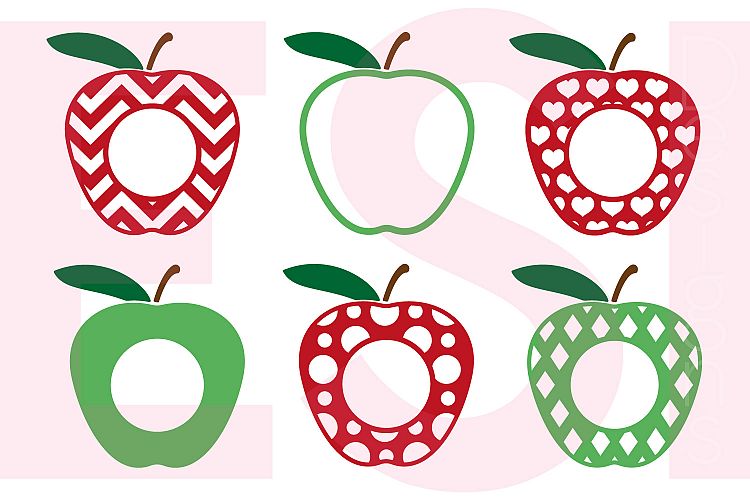 Apple Monogram Designs - Set 2