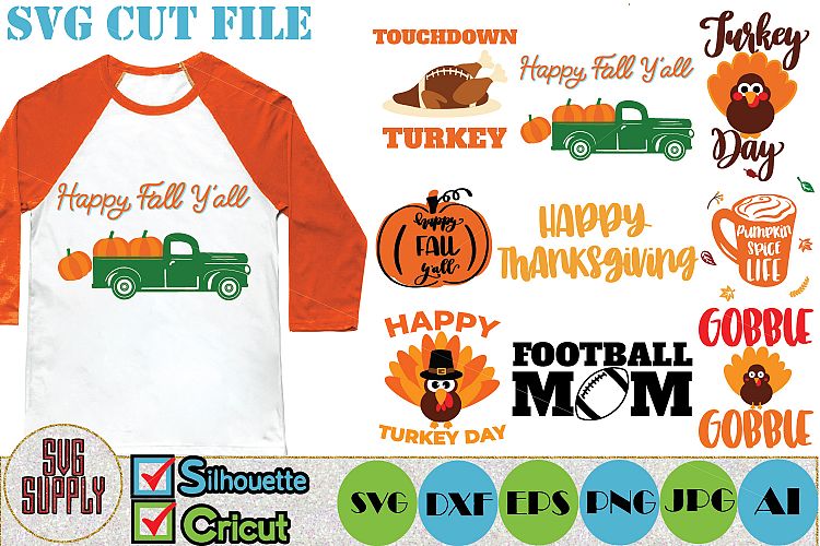 Thanksgiving Set SVG Cut File