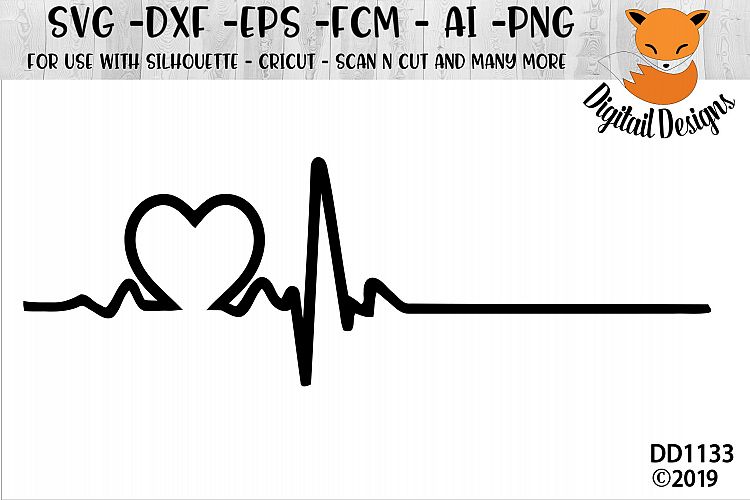 Download Heart EKG SVG (196048) | Cut Files | Design Bundles