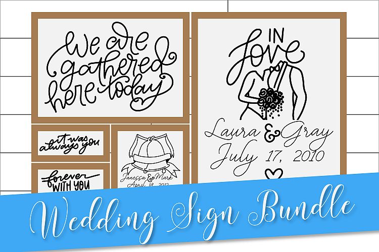 Wedding Mini Bundle - Personalize A Wedding Sign!