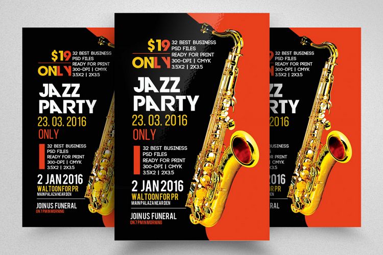 Jazz Night Party Flyer / Poster