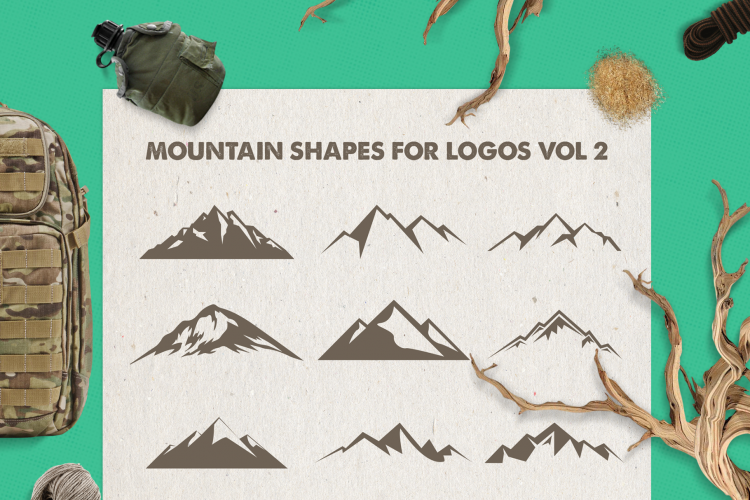 Mountain Shapes For Logos Vol 2