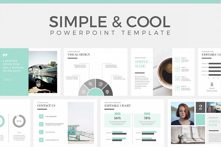 Simple & Cool PowerPoint Template