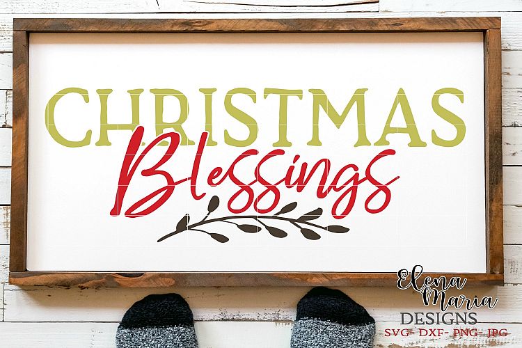 Christmas Blessings SVG, Christmas SVG