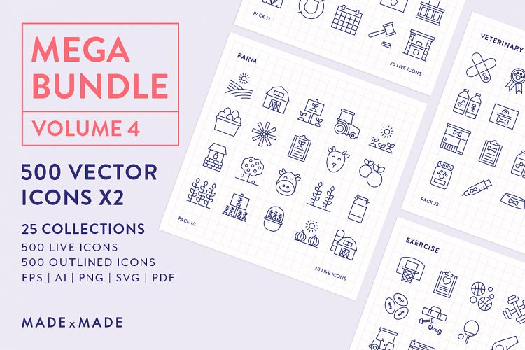 Line Icons – Mega Bundle Vol 4