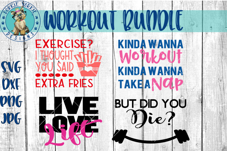 Workout, Gym Bundle -  SVG cut file