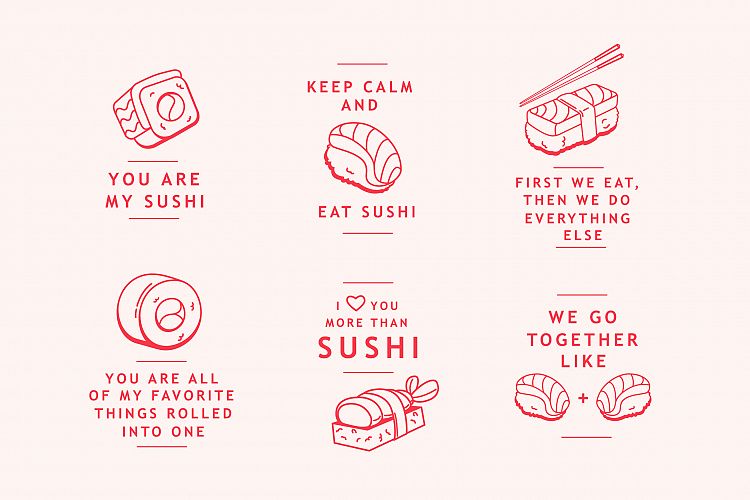 Sushi Lover Badges