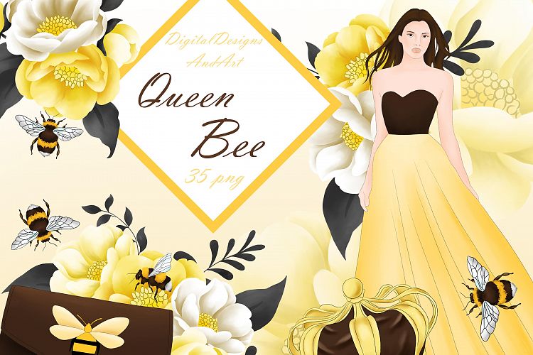 Queen bee clipart