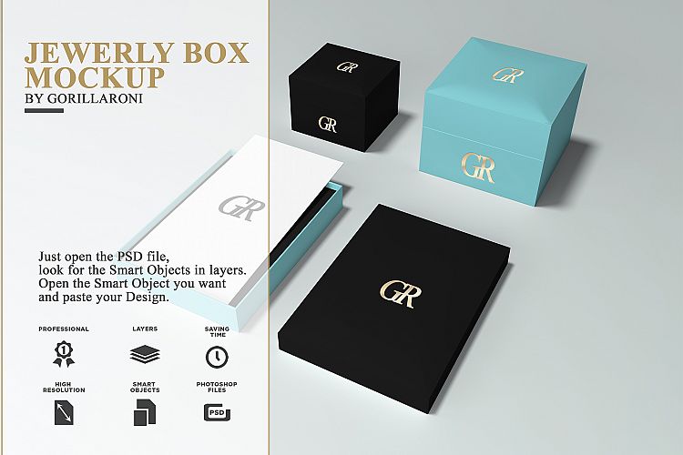 Jewerly box mockup by Gorillaroni