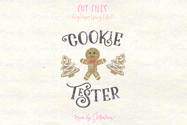 Cookie Tester Svg File for Christmas Holiday Baking Kids