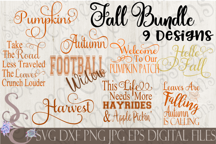 Fall SVG Bundle 9 Designs