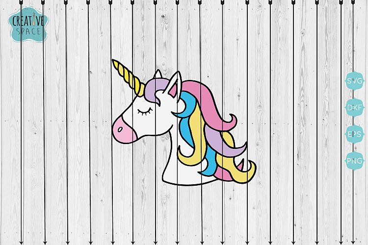 Cute Unicorn Face svg