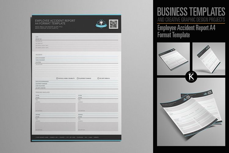 Employee Accident Report A4 Format Template