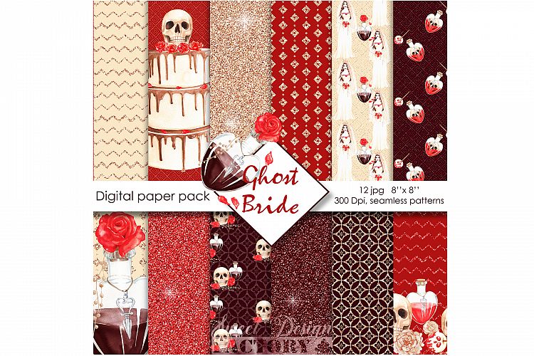 Halloween digital paper pack