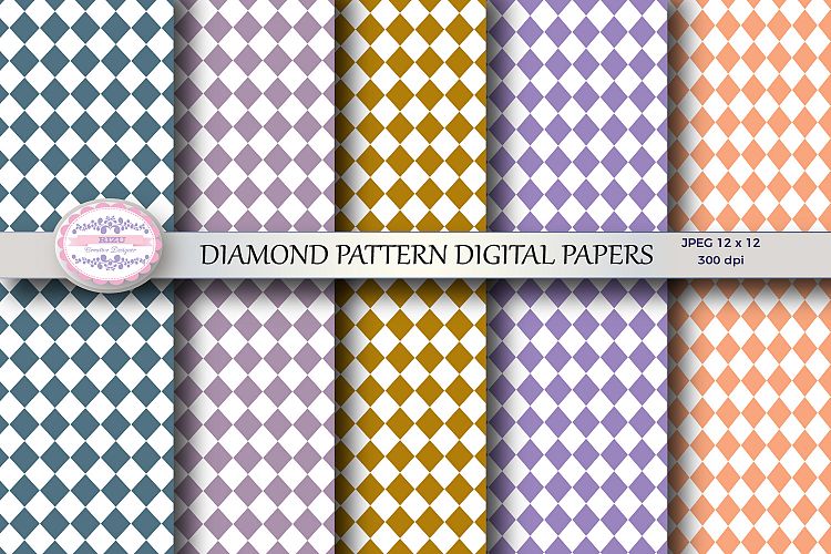 DIAMOND PATTERN DIGITAL PAPERS