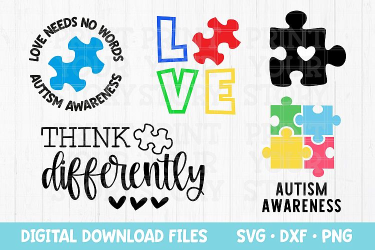 Download Autism SVG bundle for Cricut, Autism Puzzle Piece Design ...