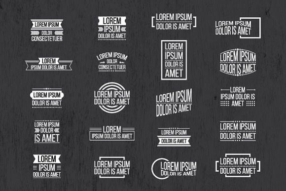 Simple Logo Badges and Stickers Kit