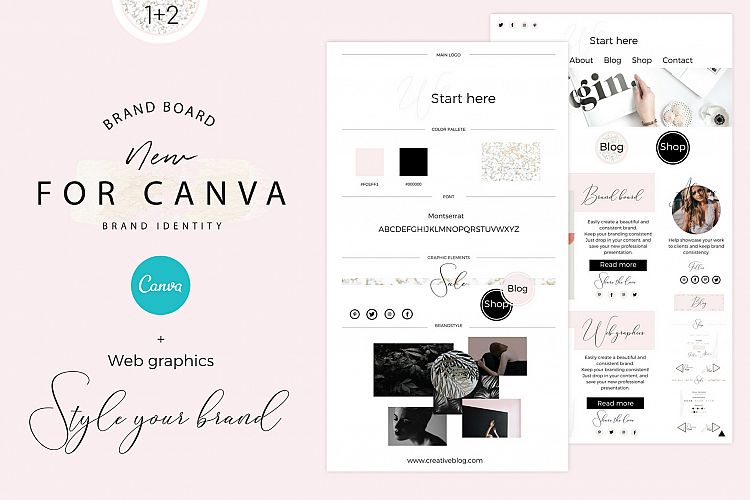 Brandboards + Web graphics