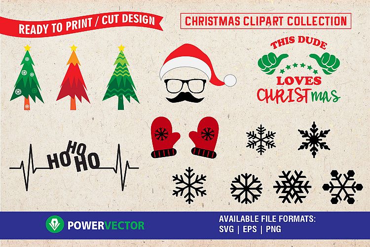 Christmas Svg Clipart Collection