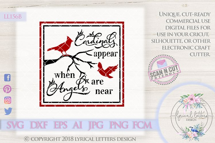 Download Cardinals Appear When Angels Are Near SVG LL156B