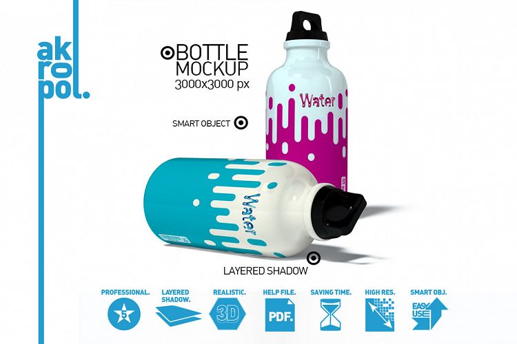 Water Bottle Mock-up