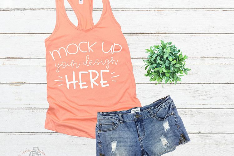 Mock up Next Level 1533 Light Orange Mockup