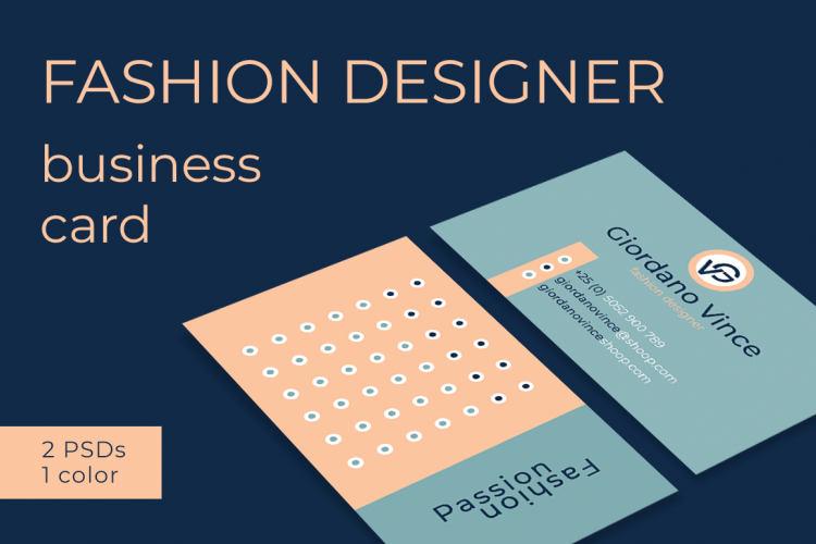 Fashion Designer Business Card