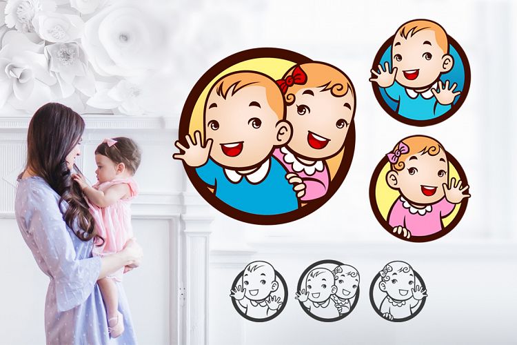 Cute Twin Baby